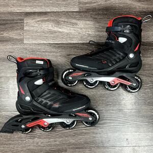 Rollerblade Zetrablade Elite Fitness Inline Skates Men's Size 9 Black Red
